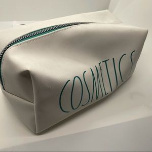 BNWT Rae Dunn ‘Cosmetic’ Makeup Travel Toiletries Brushes Bag